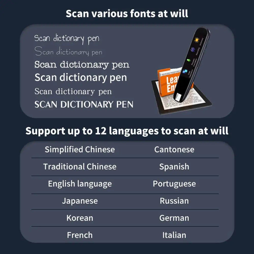 123 Languages Translator Pen