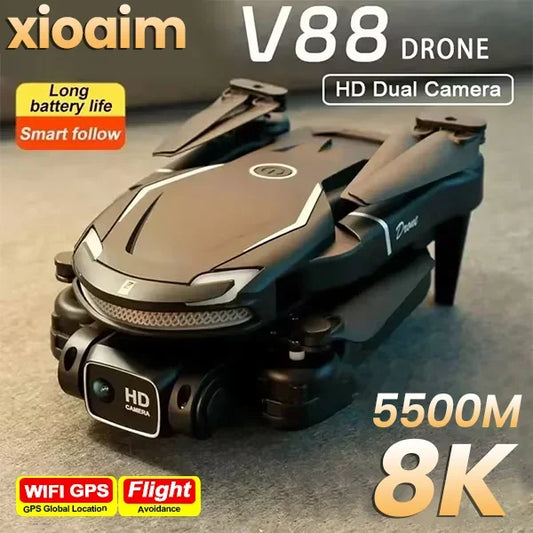 V88 Drone 8K 5G GPS Professional HD Dual Camera