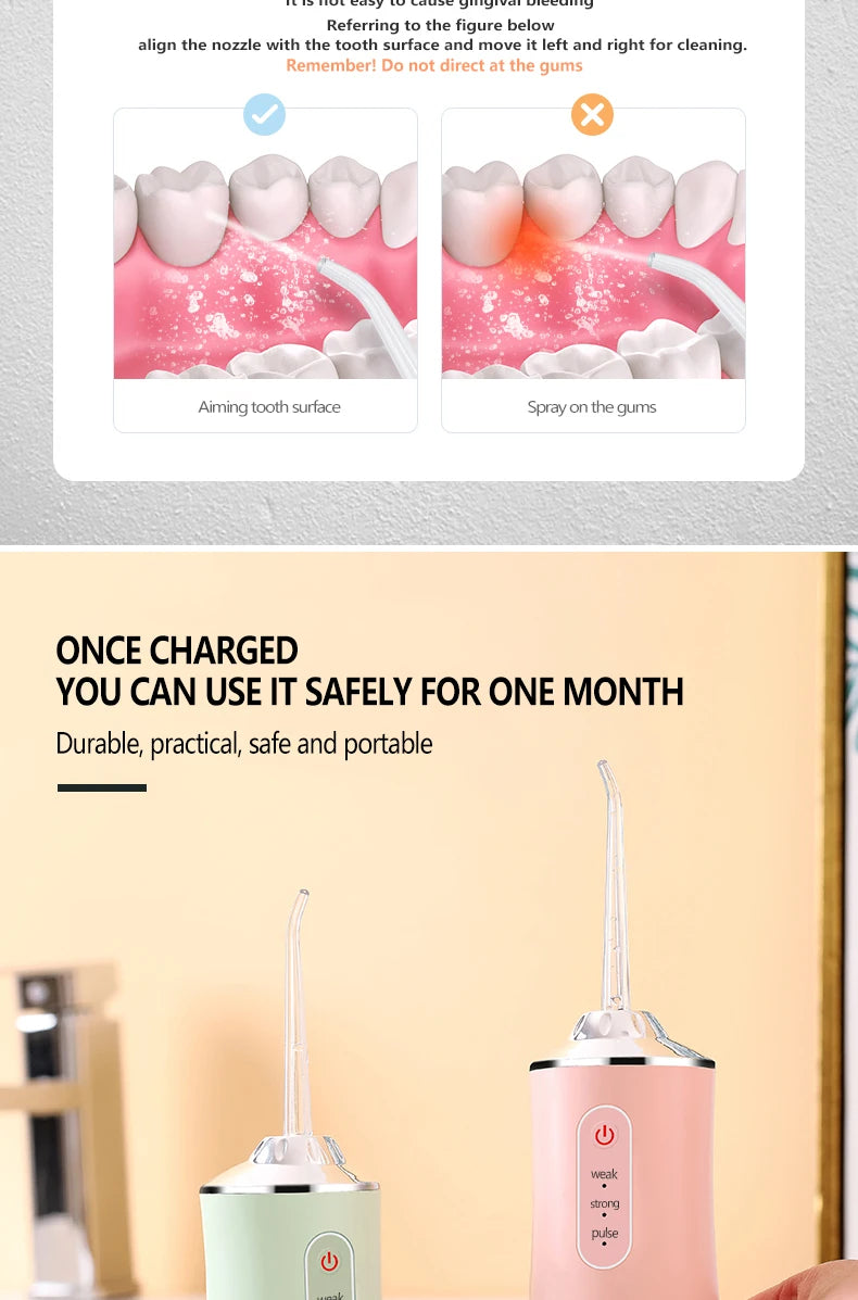 Oral Irrigator Water Flosser